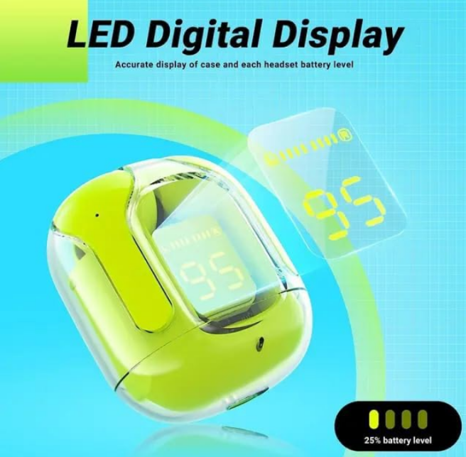 EXCLUSIVE 60% EAD OFFER โ EARLY ACCESS DISCOUNT!
Brand: Generic
S.I Enterprises Air31 Earbuds Wireless Crystal Transparent Bluetooth 5.3 Air 31 Ear Buds Wireless Headset Transparent Charging Case Heavy B